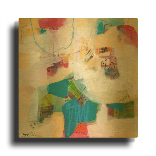 'Oide 1' By Pamela Beer Gold Metal Wall Art