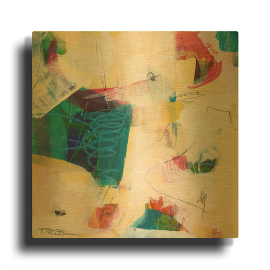 'Oide 2' By Pamela Beer Gold Metal Wall Art