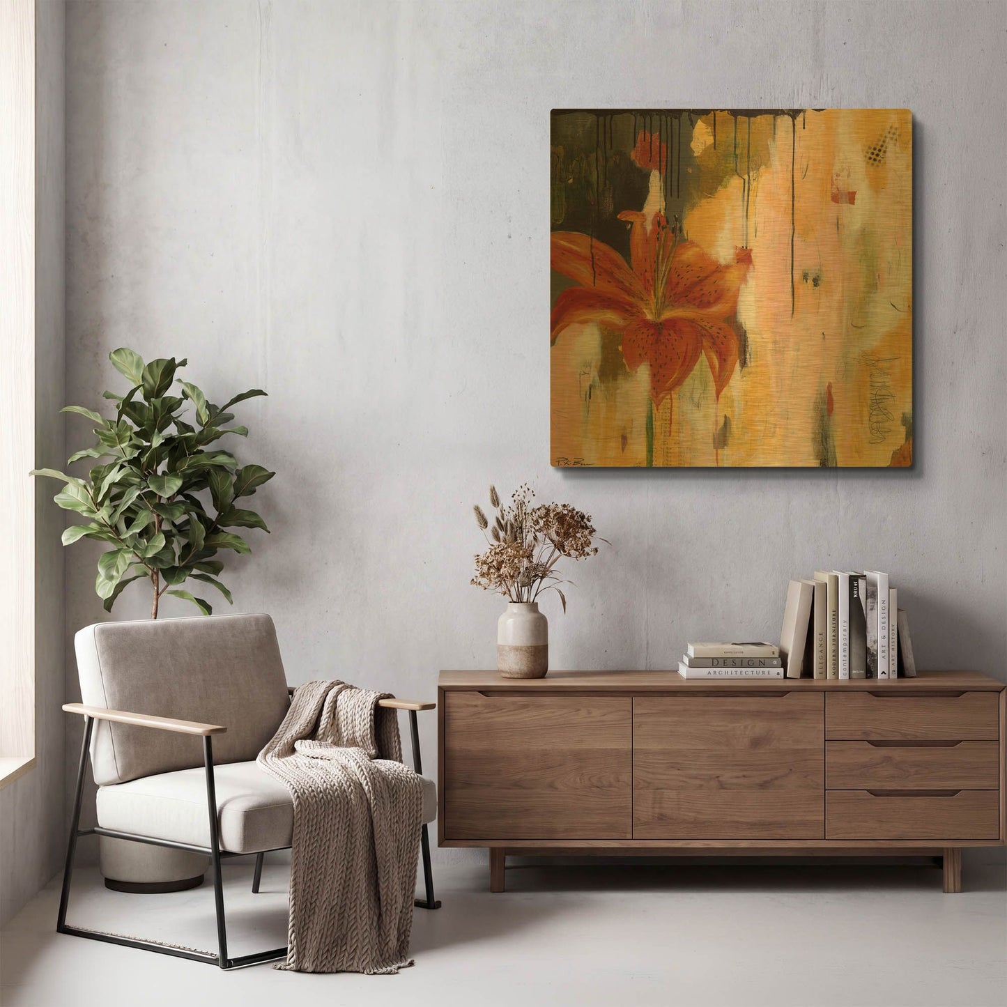 'Stargazing' By Pamela Beer Gold Metal Wall Art