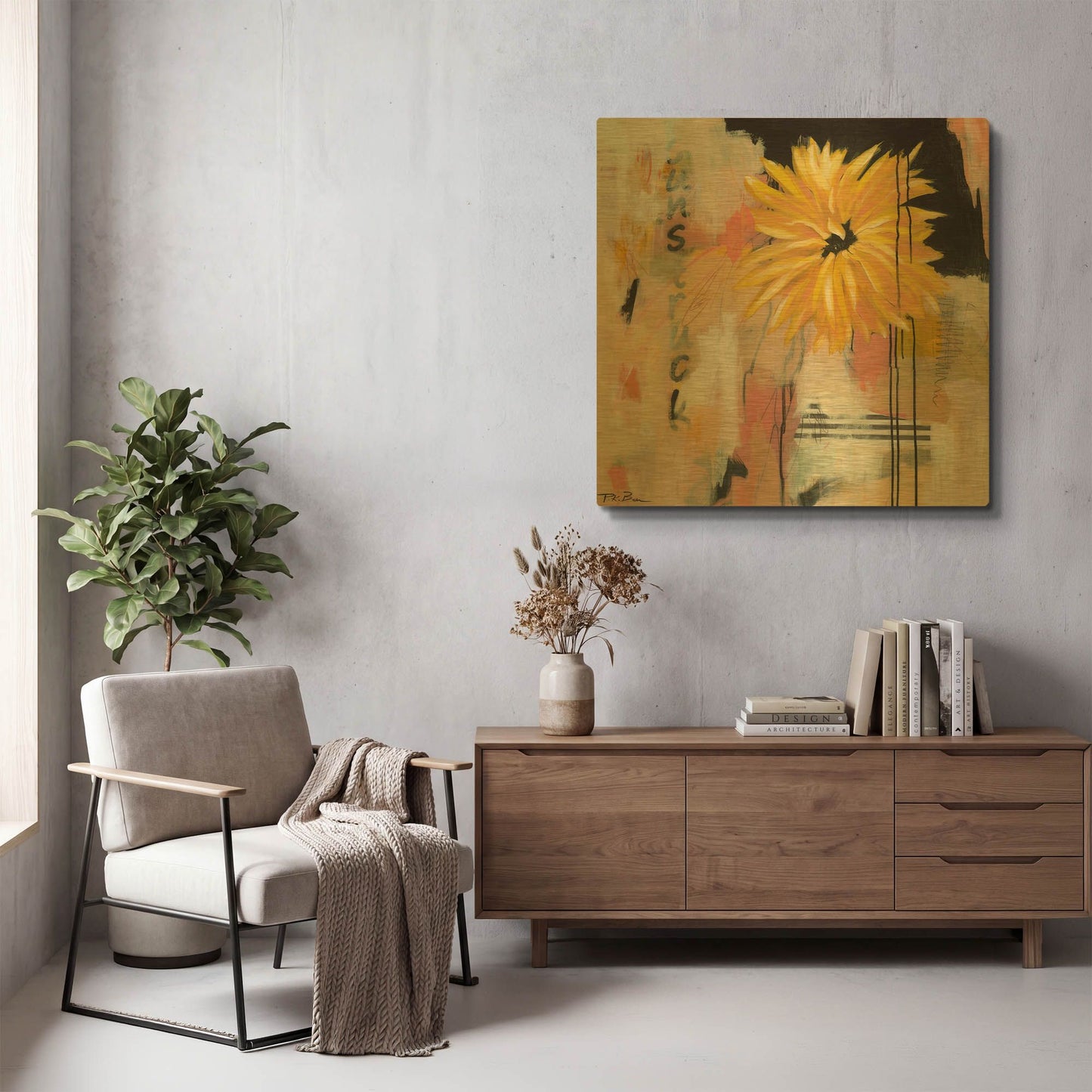 'Sunstruck' By Pamela Beer Gold Metal Wall Art