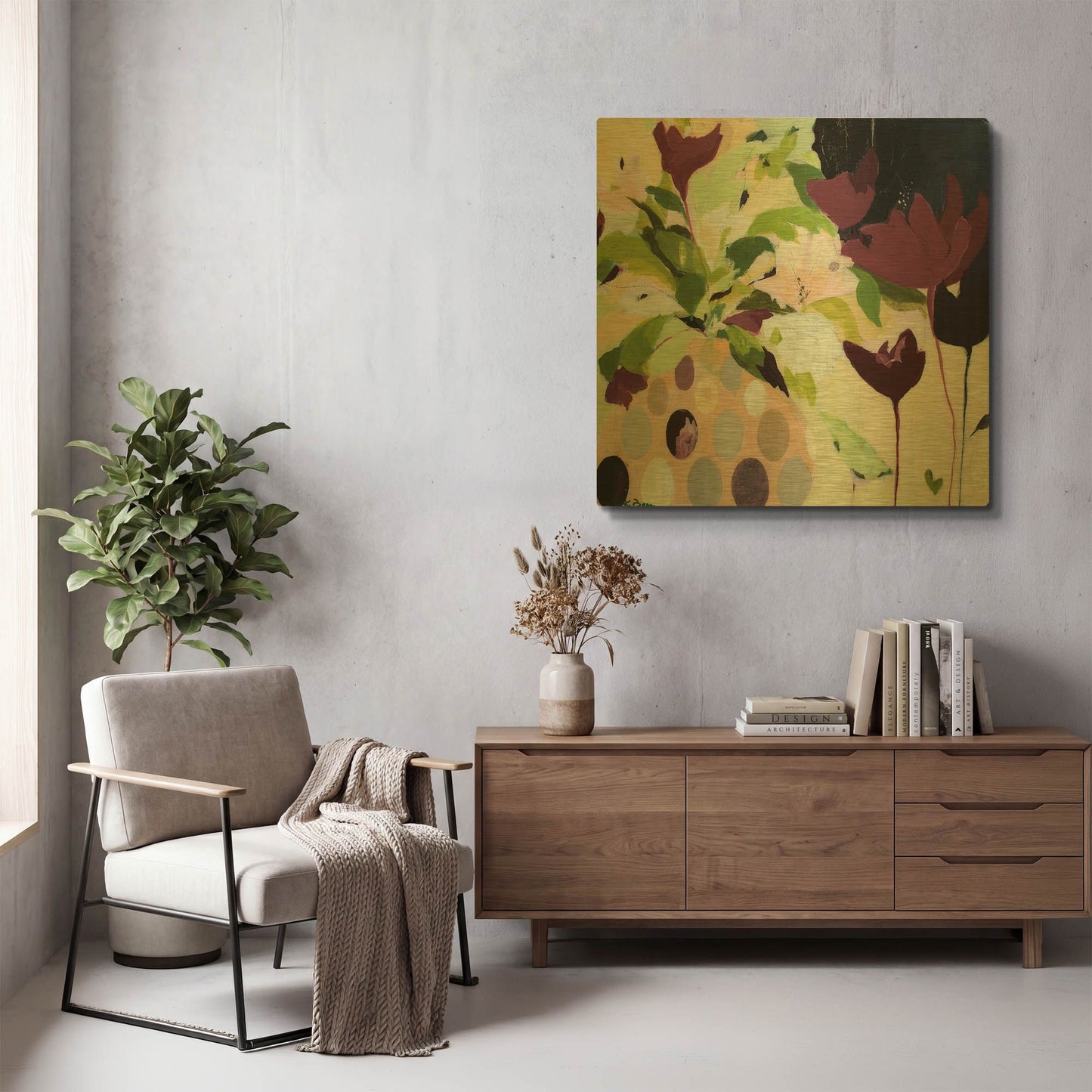 'Amelia' By Pamela Beer Gold Metal Wall Art
