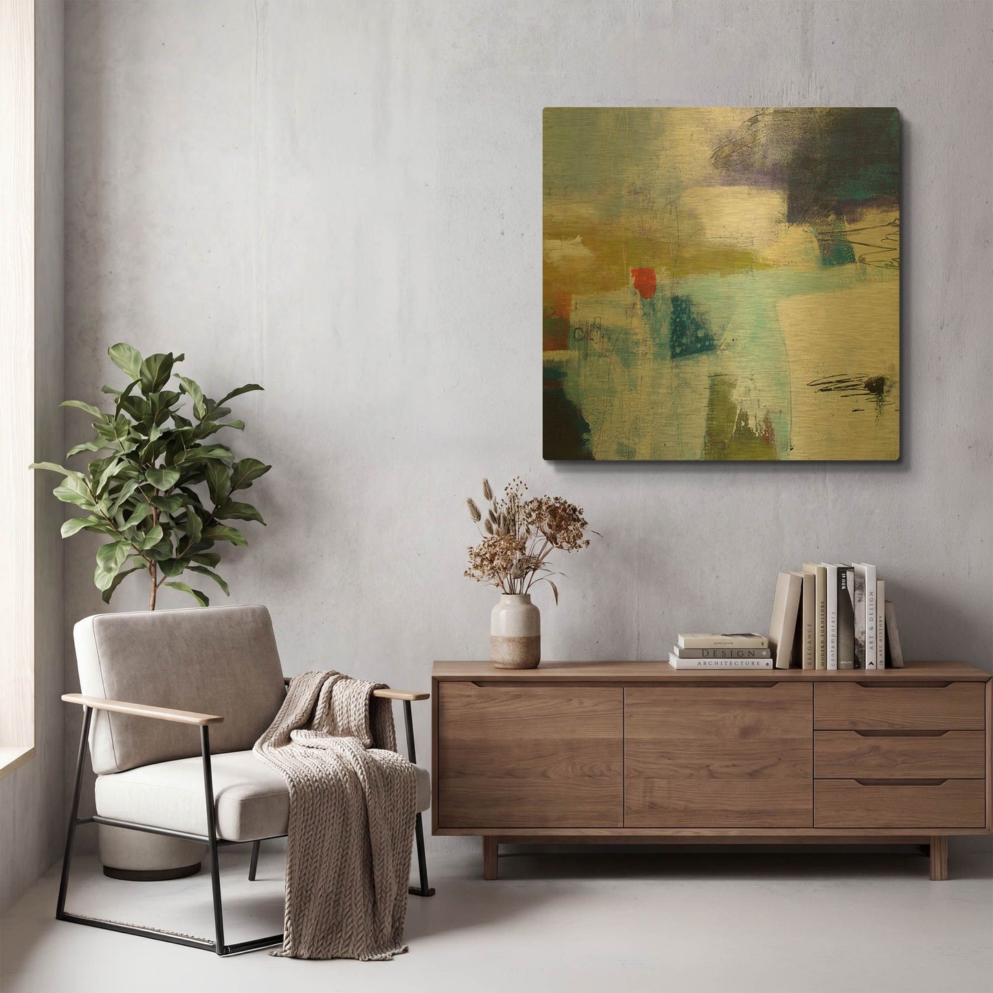 'Assurance' By Pamela Beer Gold Metal Wall Art