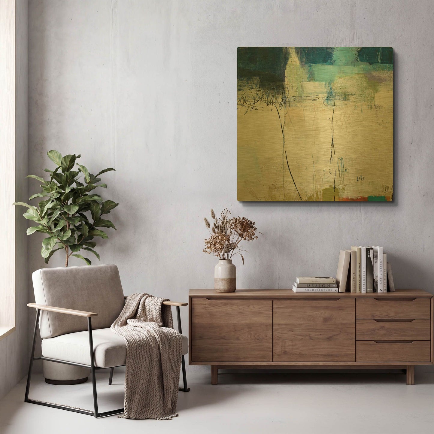 'Promise' By Pamela Beer Gold Metal Wall Art