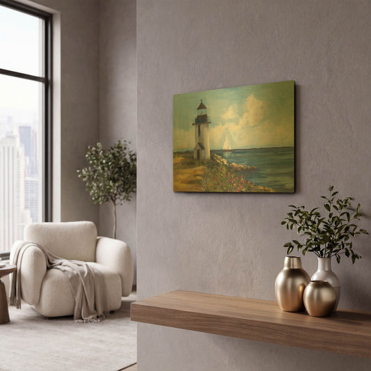 'Sunday Morning Sail' By Carol Rowan Gold Metal Wall Art