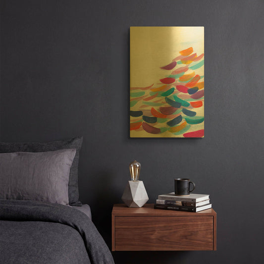 'Drift Bright' By Jo Maye Gold Metal Wall Art