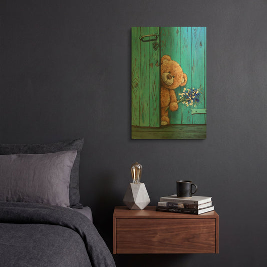 'Visitor' By Alexander Gunin Gold Metal Wall Art