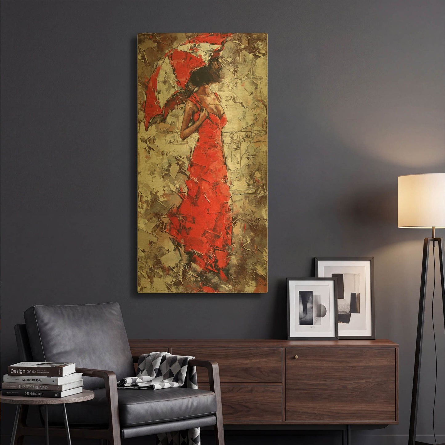 'White Dunes 2' By Alexander Gunin Gold Metal Wall Art