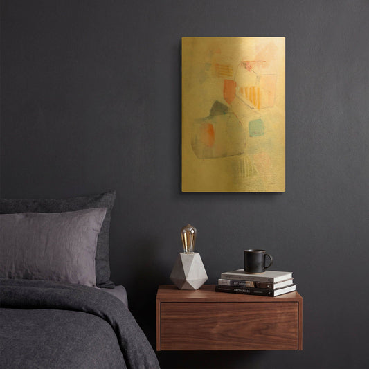 'Let Them Eat Cake' By Mike Schick Gold Metal Wall Art