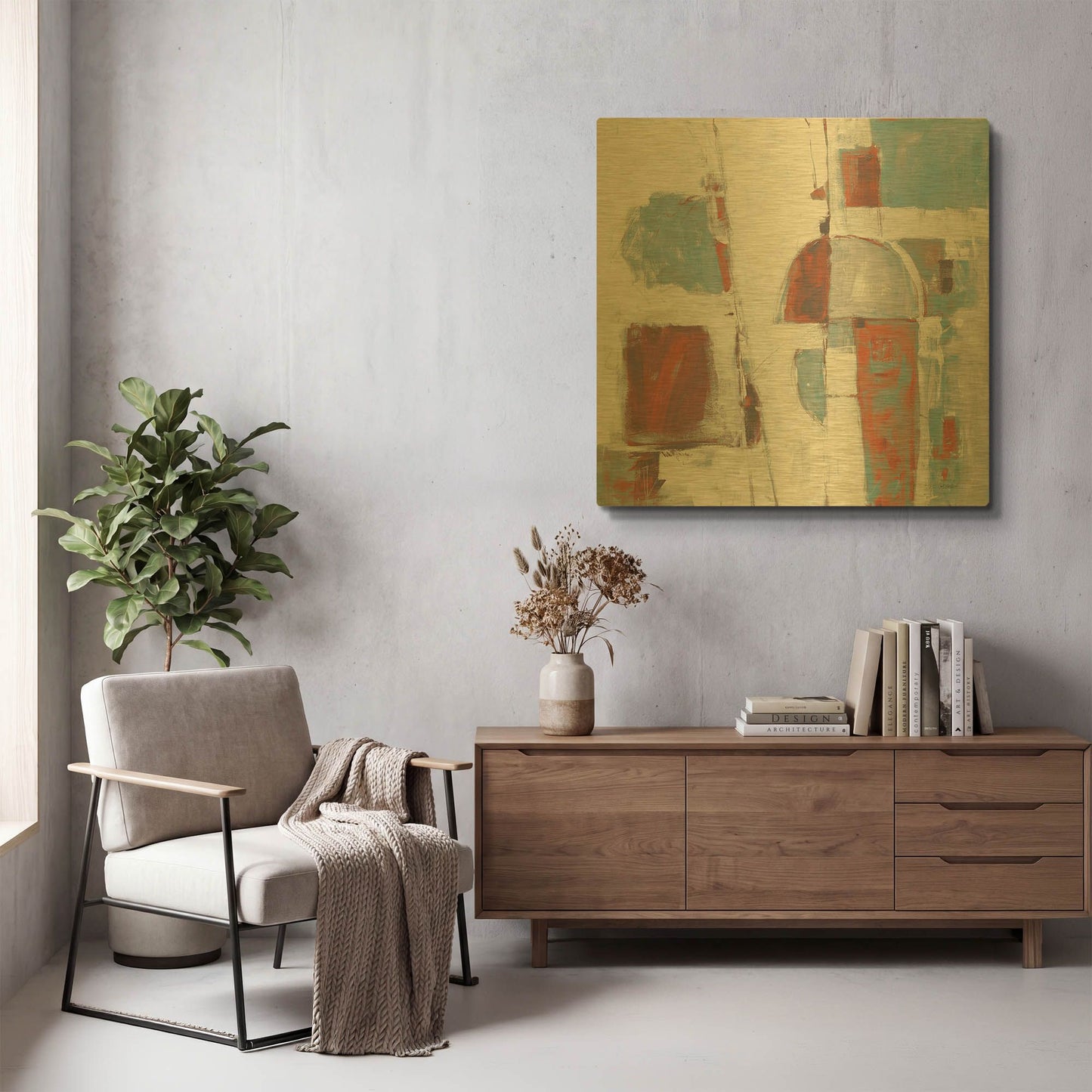 'Down To The Street Cool' By Mike Schick Gold Metal Wall Art