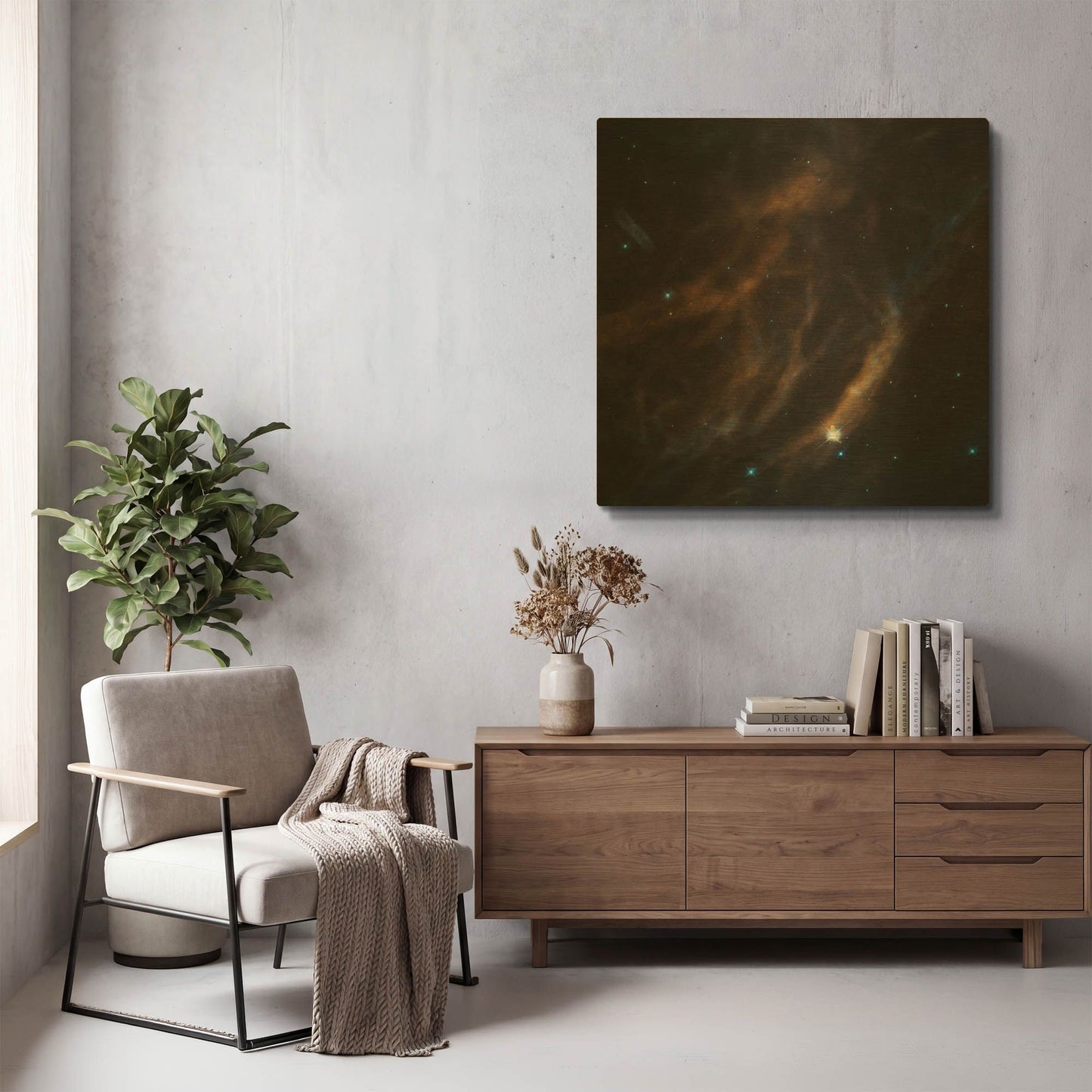 'Within Canis Majoris' By NASA Space Photos Gold Metal Wall Art