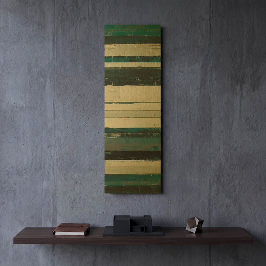 'Blue Zephyr IV' By Mike Schick Gold Metal Wall Art