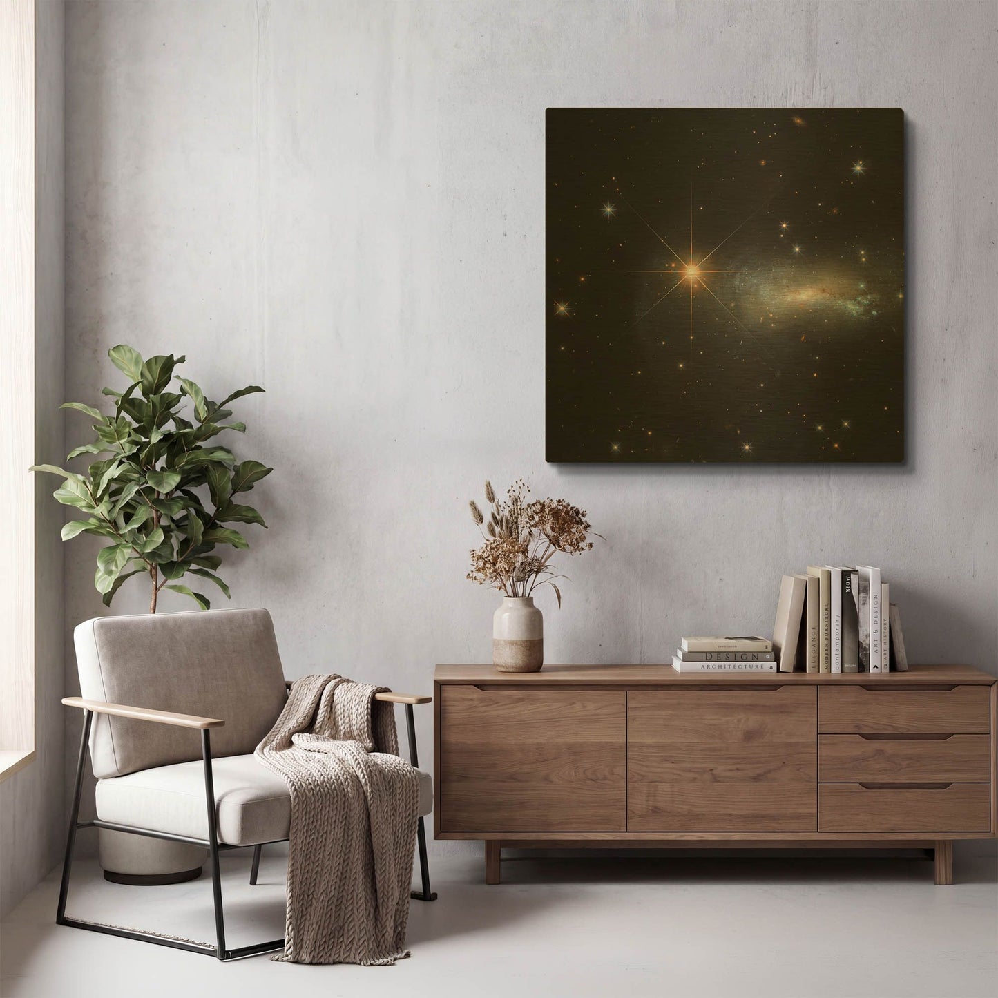 'Outshine' By NASA Space Photos Gold Metal Wall Art