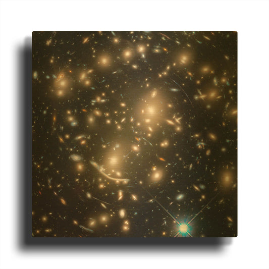 'Abell 370' By NASA Space Photos Gold Metal Wall Art