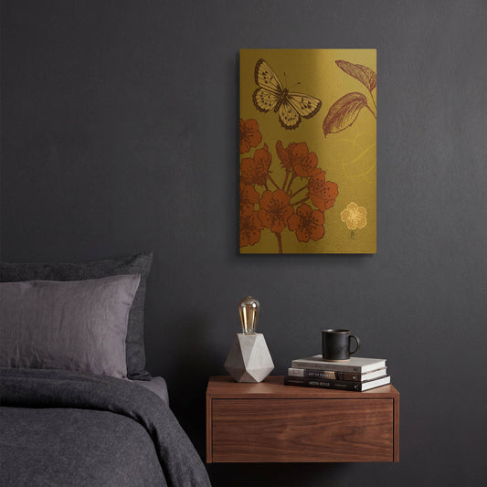 'Orchard Flight' By Studio Mousseau Gold Metal Wall Art