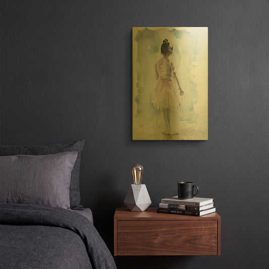 'Time To Go On' By Aimee Del Valle Gold Metal Wall Art
