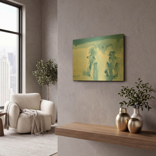'Ice Bears' By Aimee Del Valle Gold Metal Wall Art
