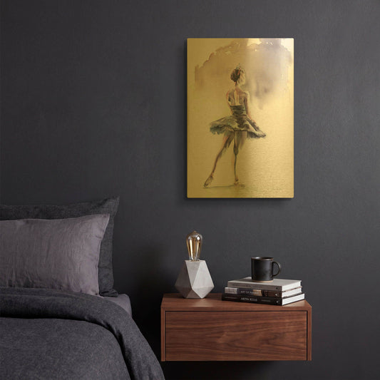 'Ballet I' By Alan Majchrowicz Gold Metal Wall Art