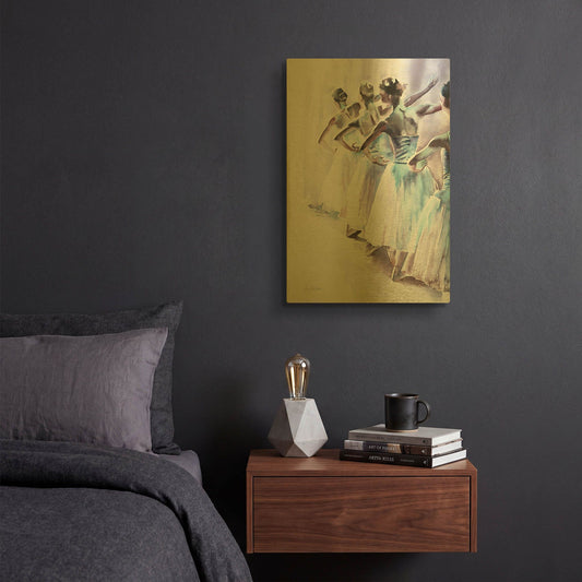 'Ballet II' By Alan Majchrowicz Gold Metal Wall Art