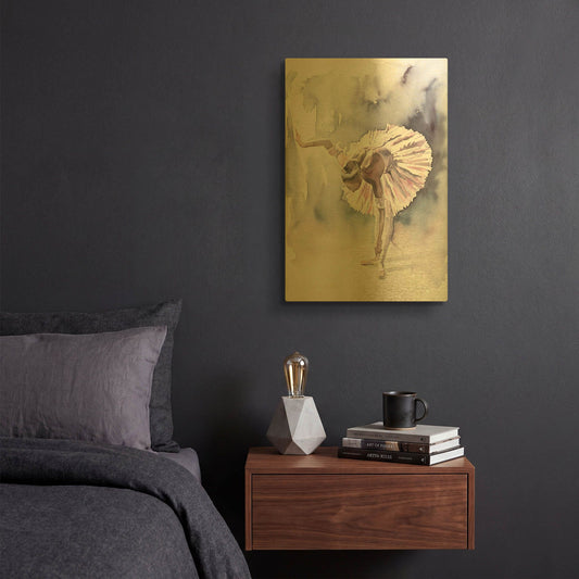 'Ballet VI' By Alan Majchrowicz Gold Metal Wall Art