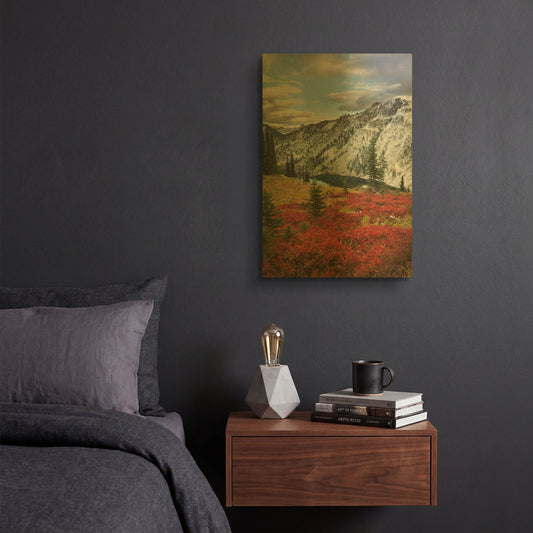 'Lake Ann North Cascades' By Alan Majchrowicz Gold Metal Wall Art