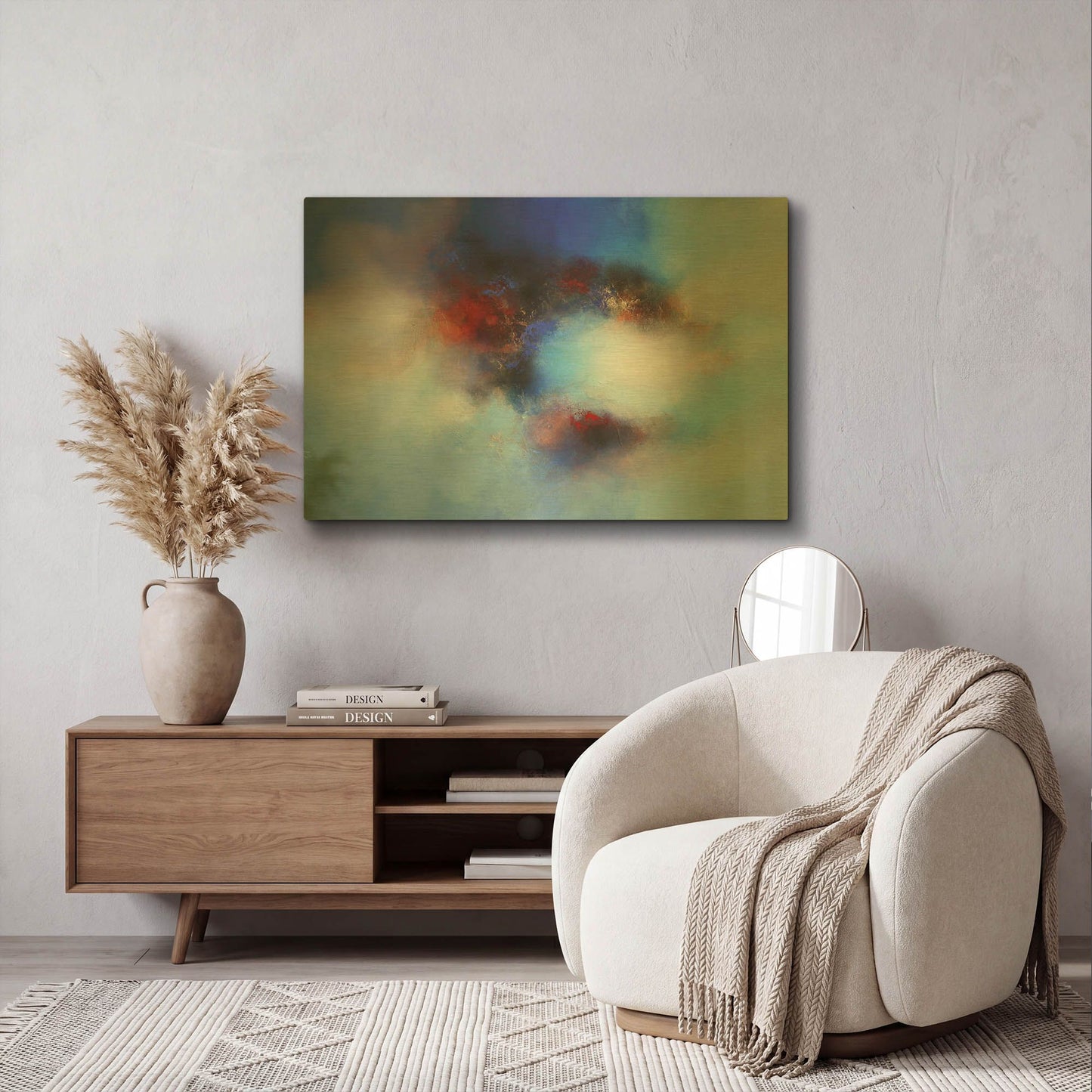 'Summer dance' By Eelco Maan Gold Metal Wall Art