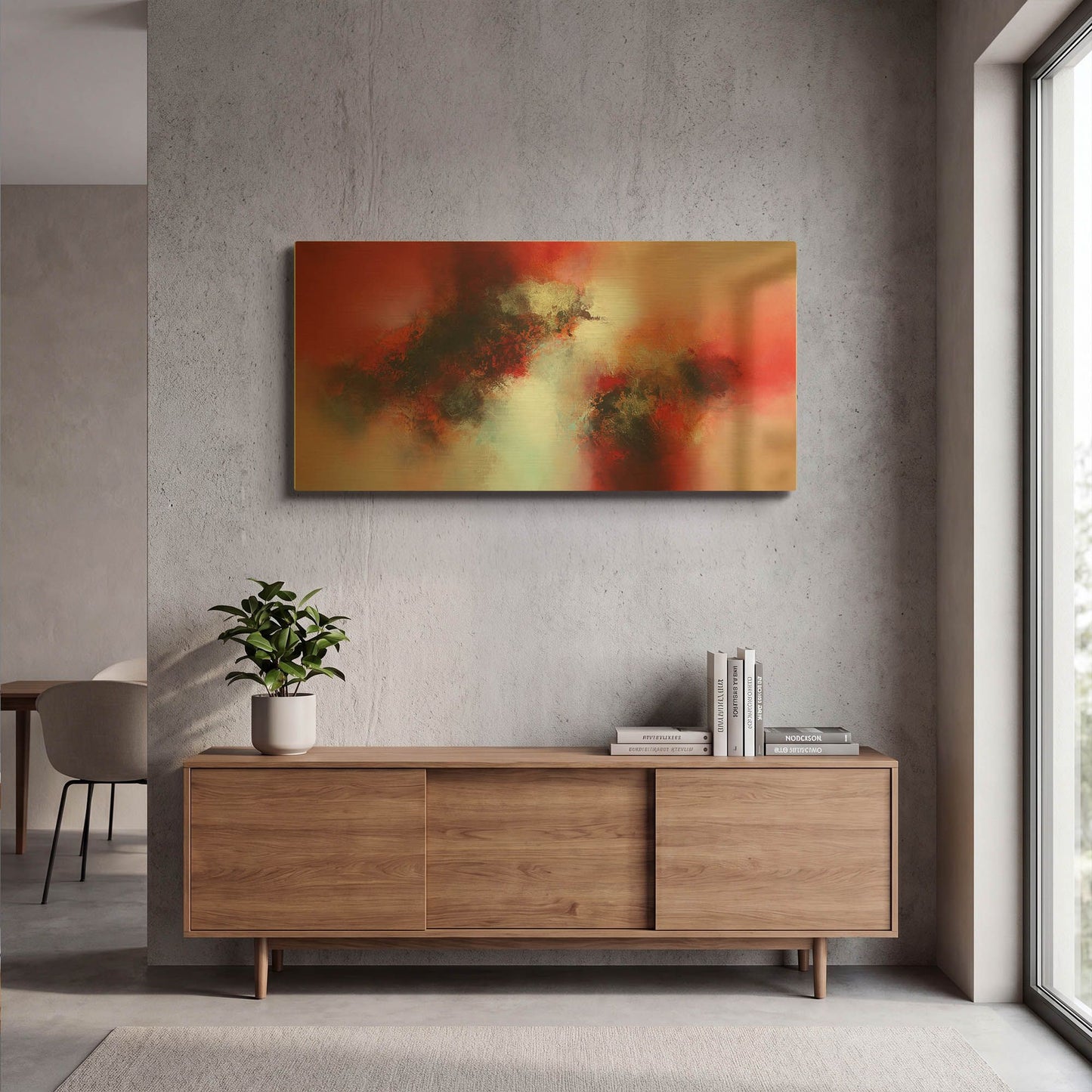 'Lightyears away' By Eelco Maan Gold Metal Wall Art