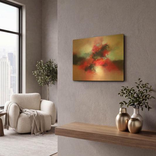 'Above and beyond' By Eelco Maan Gold Metal Wall Art