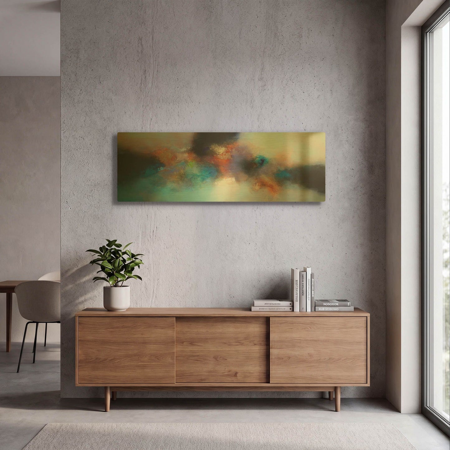 'Homeward journey' By Eelco Maan Gold Metal Wall Art