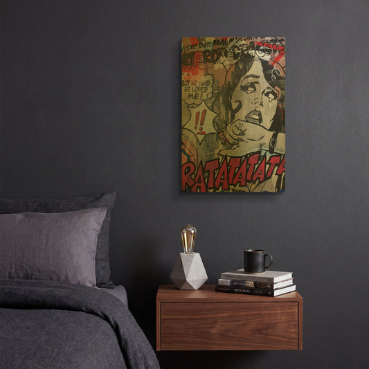 'Hot Rod' By Dan Monteavaro Gold Metal Wall Art