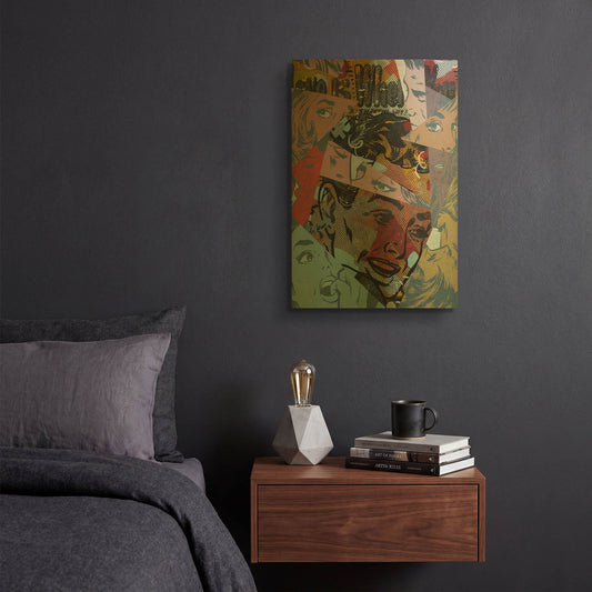 'Love Is Where' By Dan Monteavaro Gold Metal Wall Art
