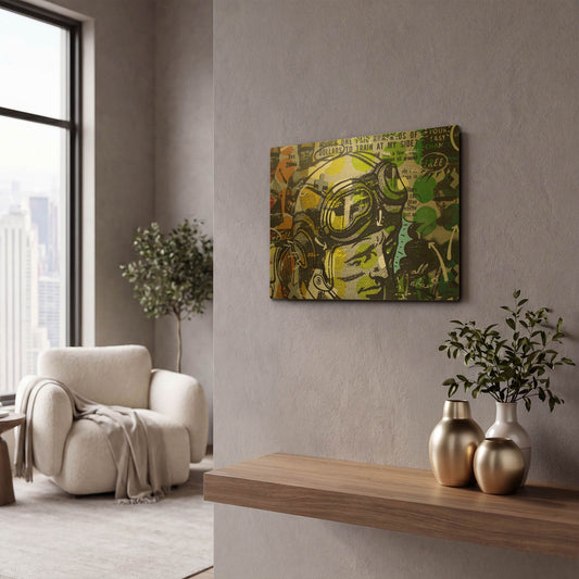 'He Man' By Dan Monteavaro Gold Metal Wall Art