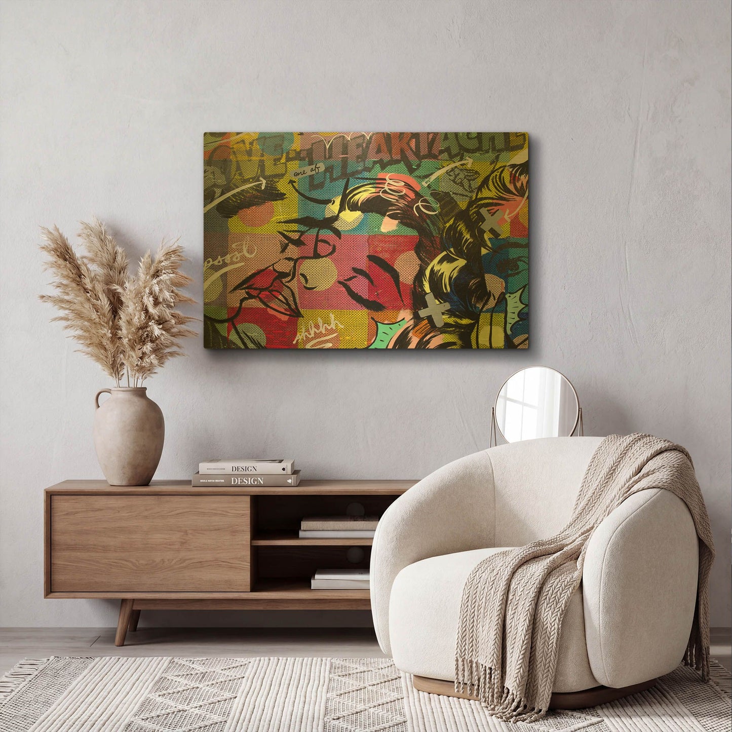 'Fearless Heartache' By Dan Monteavaro Gold Metal Wall Art