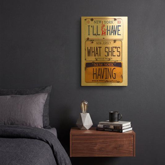 'Reiner I' By Gregory Constantine Gold Metal Wall Art