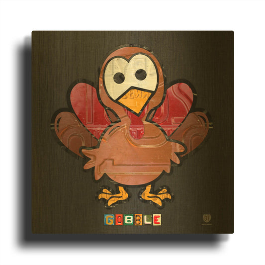 'Gobble' By Design Turnpike Gold Metal Wall Art