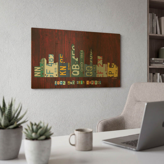 'Cleveland Skyline' By Design Turnpike Gold Metal Wall Art