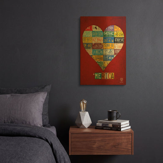 'Merica' By Design Turnpike Gold Metal Wall Art
