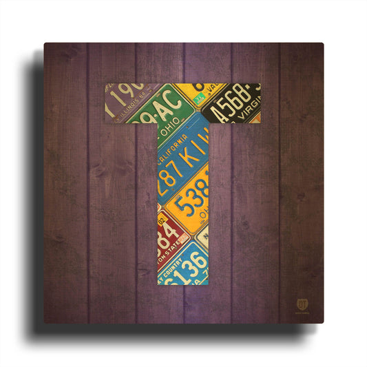 'T' By Design Turnpike Gold Metal Wall Art