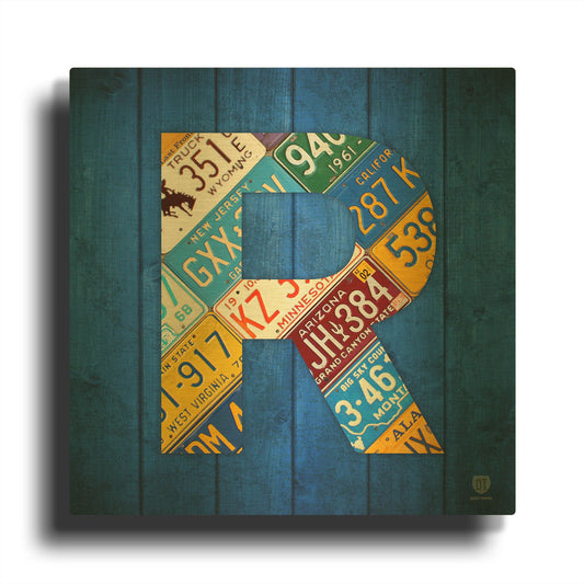'R' By Design Turnpike Gold Metal Wall Art