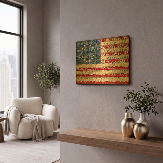 'Betsy Ross Flag' By Design Turnpike Gold Metal Wall Art