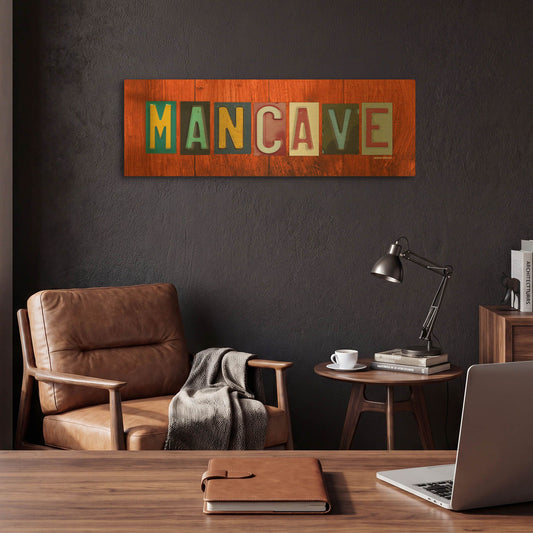 'Man Cave' By Design Turnpike Gold Metal Wall Art
