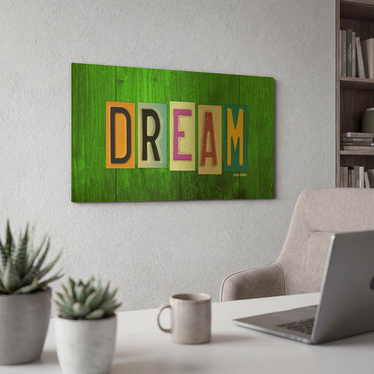 'Dream' By Design Turnpike Gold Metal Wall Art
