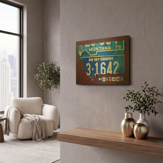 'Montana' By Design Turnpike Gold Metal Wall Art