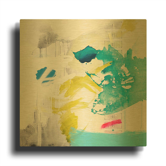 'Geologias' By Alba Escayo Gold Metal Wall Art