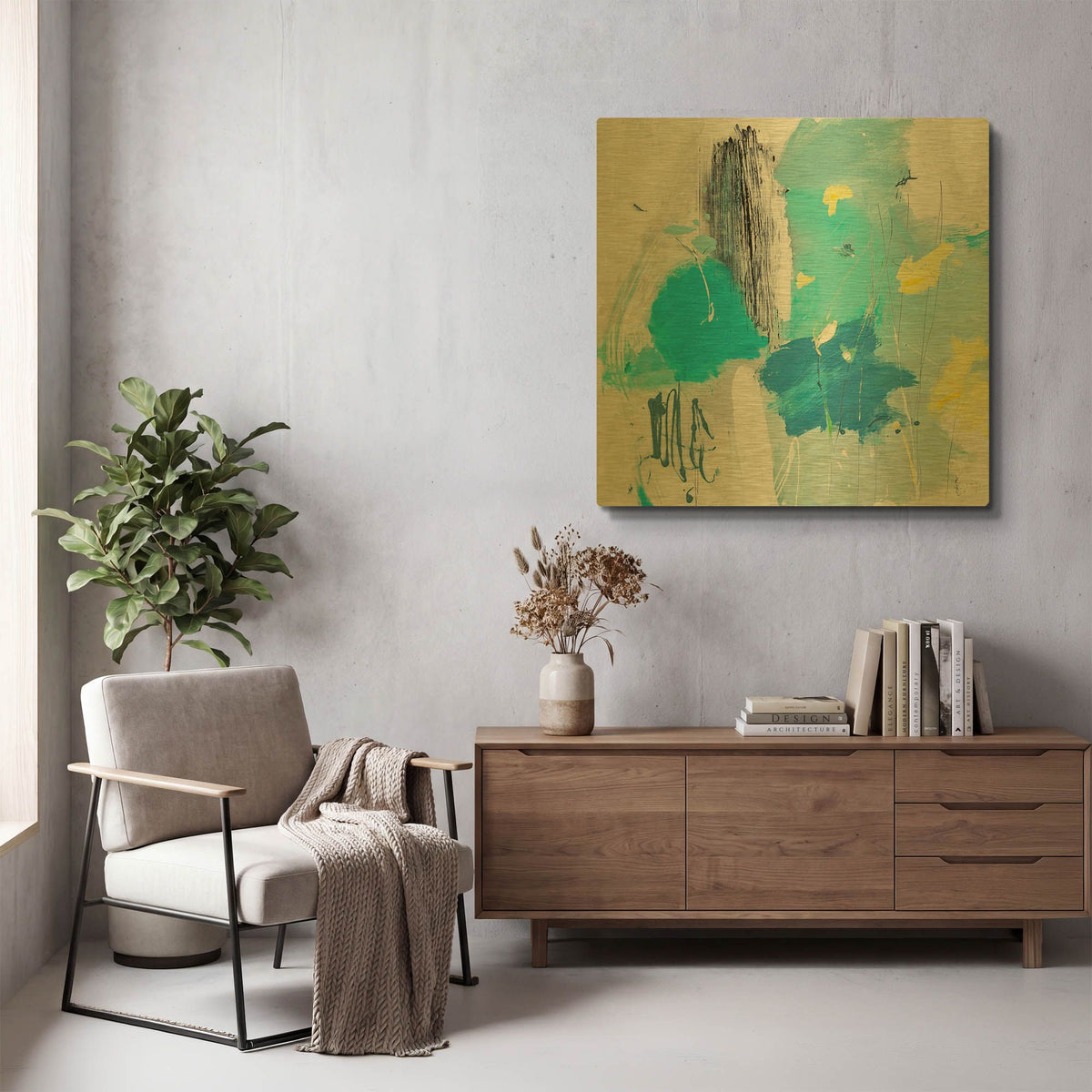 'Narcissus' By Alba Escayo Gold Metal Wall Art