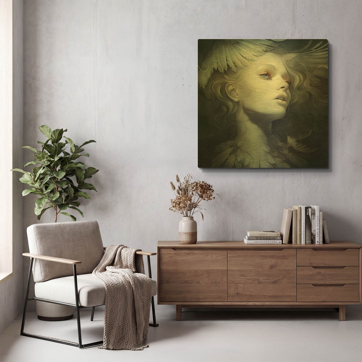 'Fly' By Anna Dittman Gold Metal Wall Art