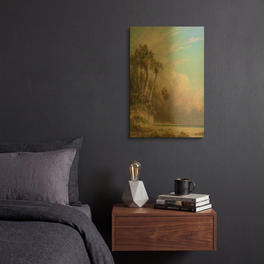 'Casperson Bluff' By Art Fronckowiak Gold Metal Wall Art
