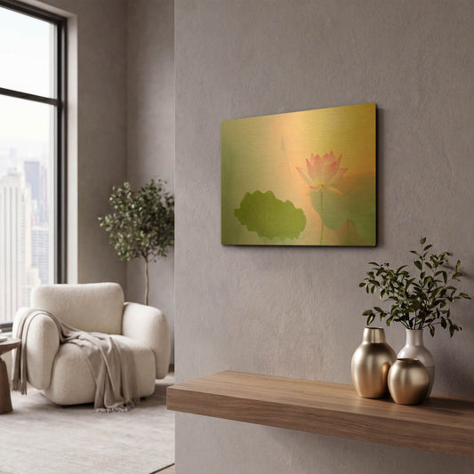 'Serenity' By Bahman Farzad Gold Metal Wall Art