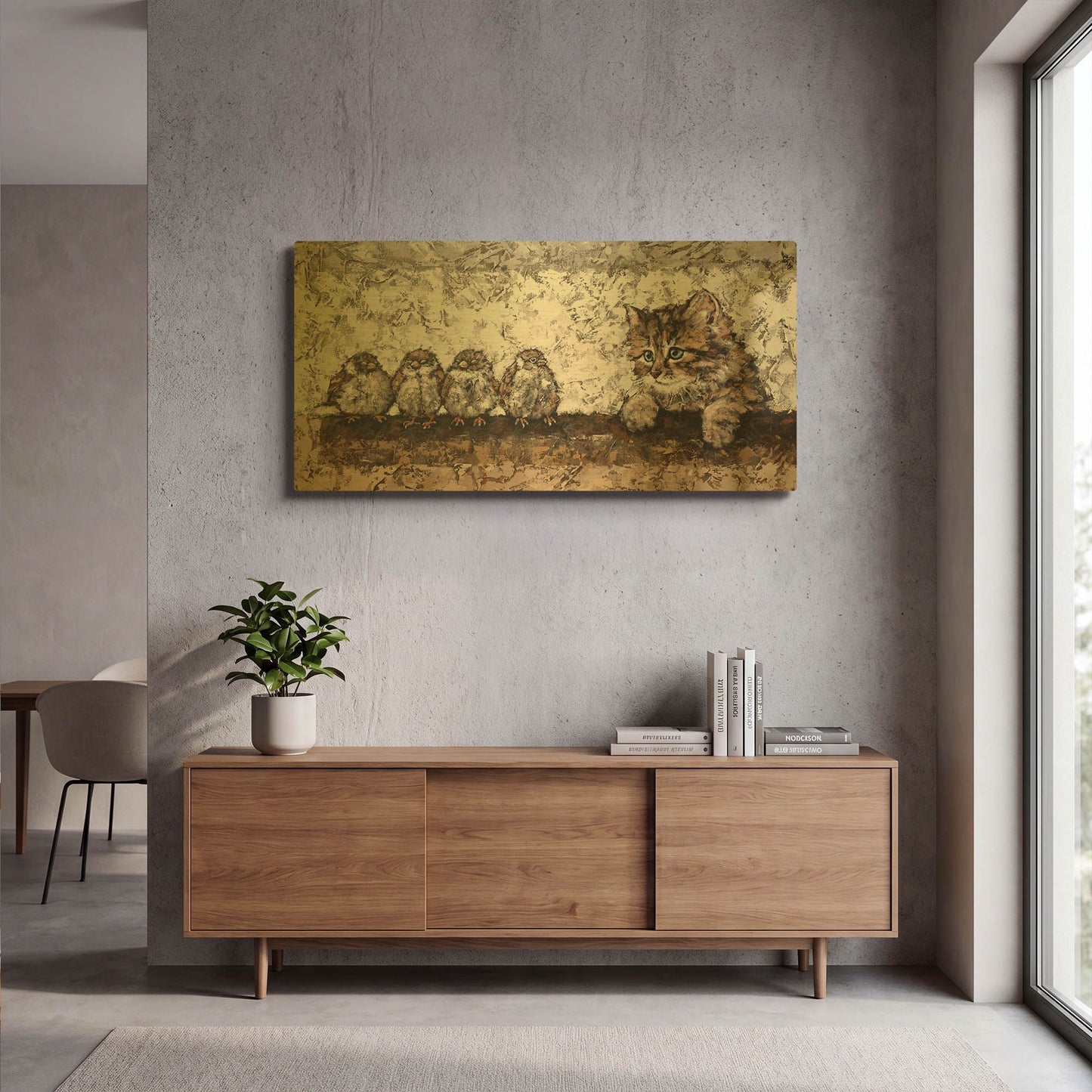 'Siesta' By Alexander Gunin Gold Metal Wall Art