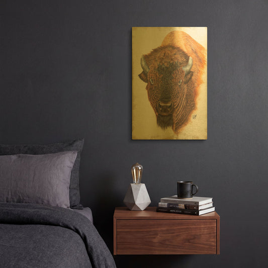 'Wildly Free' By Diane Fifer Gold Metal Wall Art