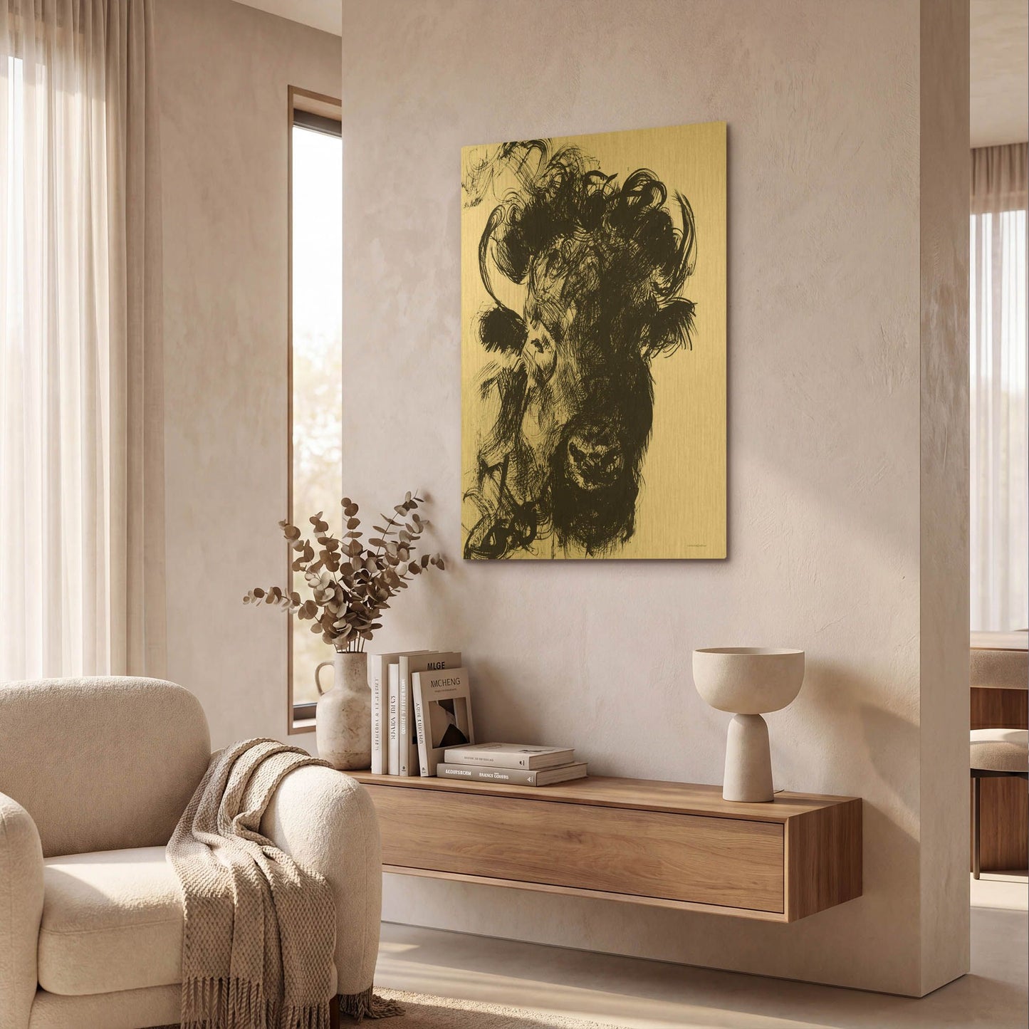 'Harrison' By Kamdon Kreations Gold Metal Wall Art